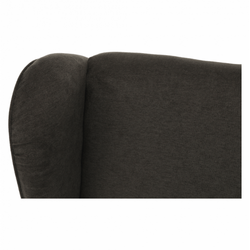 Kreslo ušiak, hnedá/buk, BREDLY