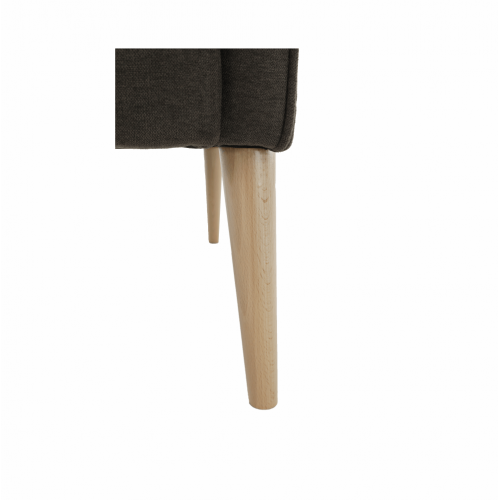 Kreslo ušiak, hnedá/buk, BREDLY