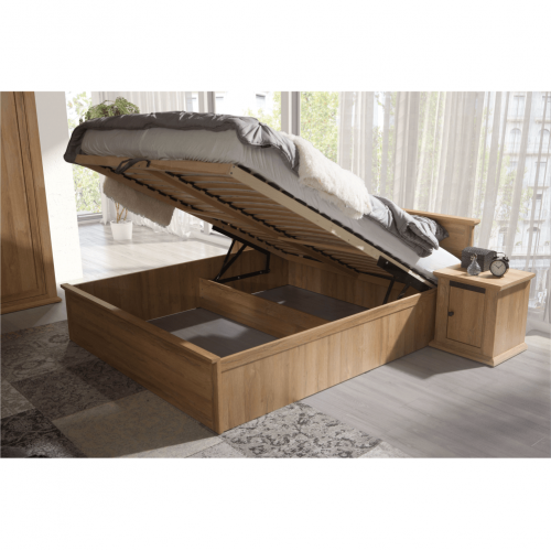 Posteľ MZ21, dub grand, LEON