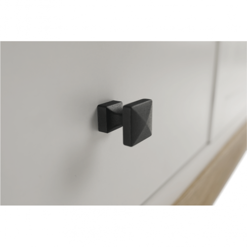 RTV stolík MZ15, biela/dub grand, LEON