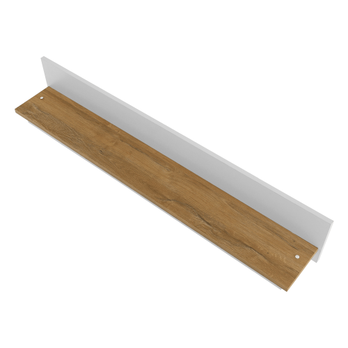 Polica MZ18, biela/dub grand, LEON