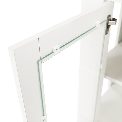 Vitrína MZ6, biela/dub grand, LEON