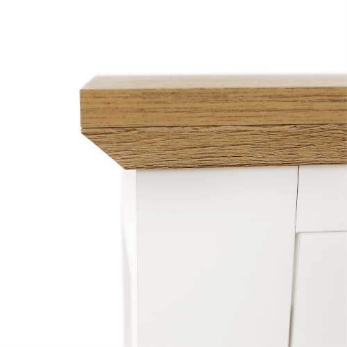 Vitrína MZ6, biela/dub grand, LEON