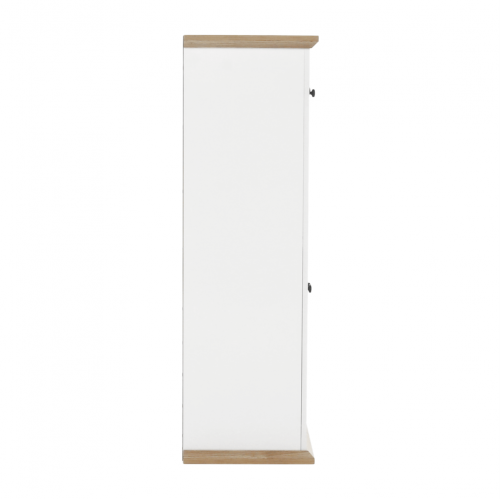 Barová komoda MZ8, biela/dub grand, LEON