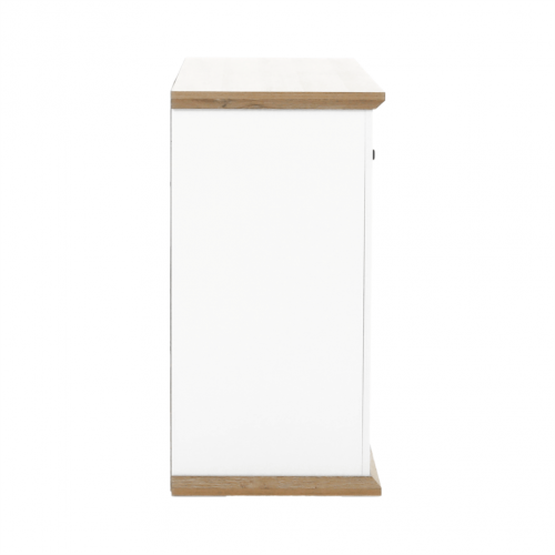 Komoda MZ11, biela/dub grand, LEON