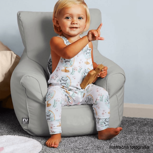 Sedací vak, svetlosivá látka, TAMPO