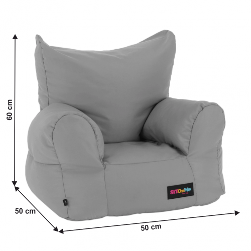 Sedací vak, svetlosivá látka, TAMPO