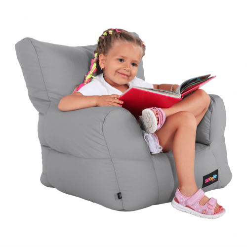 Sedací vak, svetlosivá látka, TAMPO