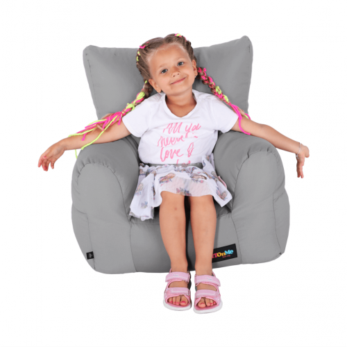 Sedací vak, svetlosivá látka, TAMPO