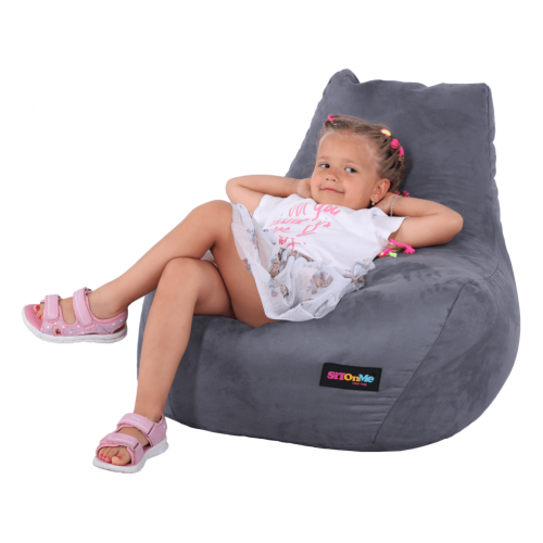 Sedací vak, sivá, LAPIN