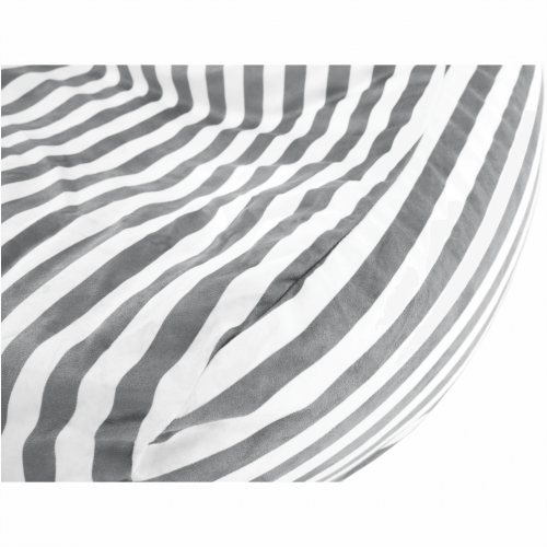 Sedací vak, biela/sivá, LAPIN