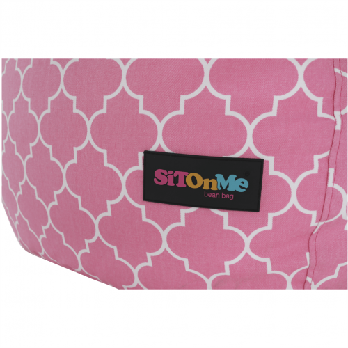 Sedací vak, ružovo-biela vzor, GOMBY