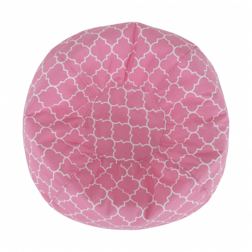 Sedací vak, ružovo-biela vzor, GOMBY