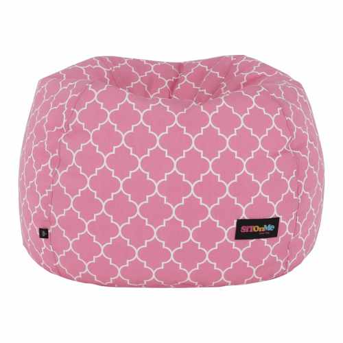 Sedací vak, ružovo-biela vzor, GOMBY