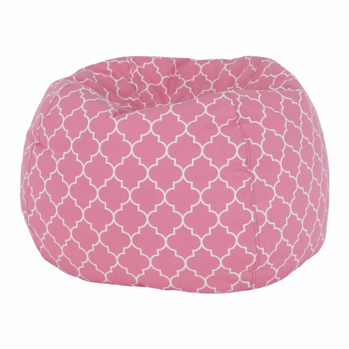 Sedací vak, ružovo-biela vzor, GOMBY