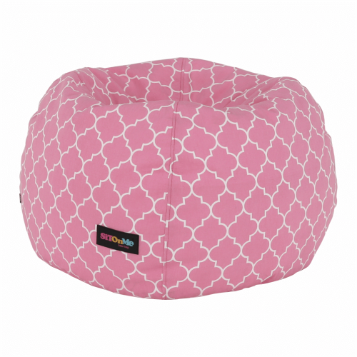 Sedací vak, ružovo-biela vzor, GOMBY