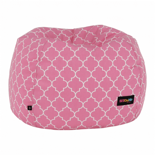 Sedací vak, ružovo-biela vzor, GOMBY