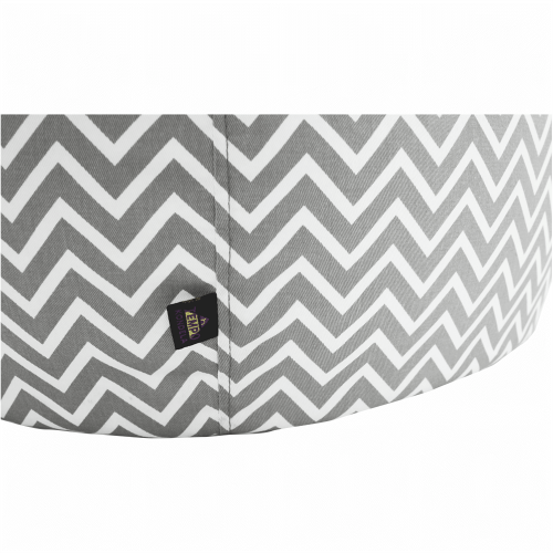 Sedací vak, sivo-biela/cik cak vzor, GOMBY