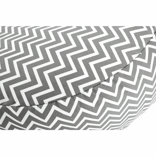 Sedací vak, sivo-biela/cik cak vzor, GOMBY