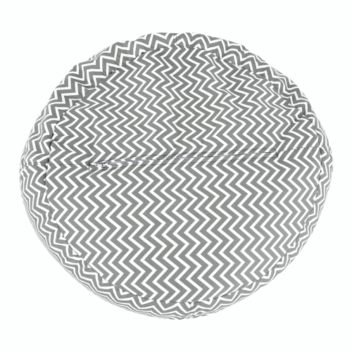 Sedací vak, sivo-biela/cik cak vzor, GOMBY