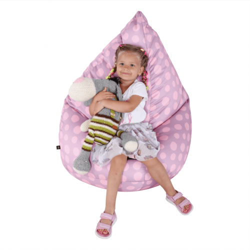 Sedací vak, ružovo-fialová/vzor, TELDIN