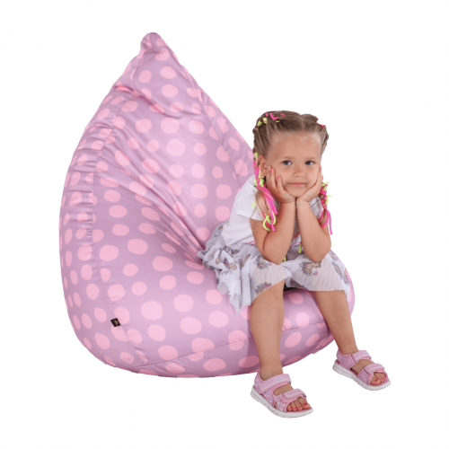 Sedací vak, ružovo-fialová/vzor, TELDIN