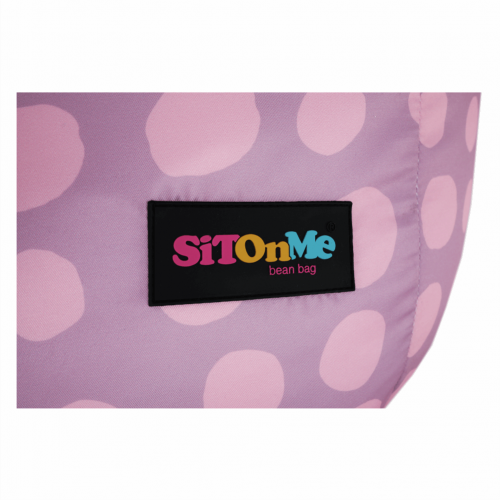 Sedací vak, ružovo-fialová/vzor, TELDIN