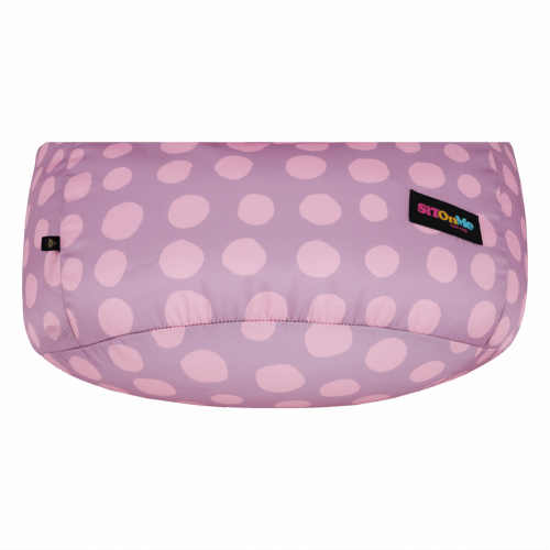 Sedací vak, ružovo-fialová/vzor, TELDIN