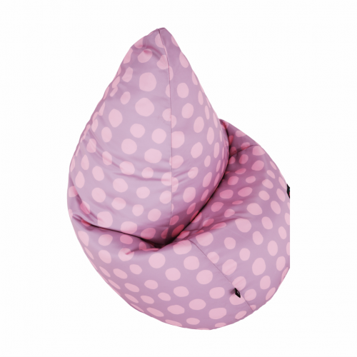 Sedací vak, ružovo-fialová/vzor, TELDIN