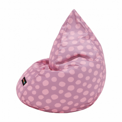 Sedací vak, ružovo-fialová/vzor, TELDIN