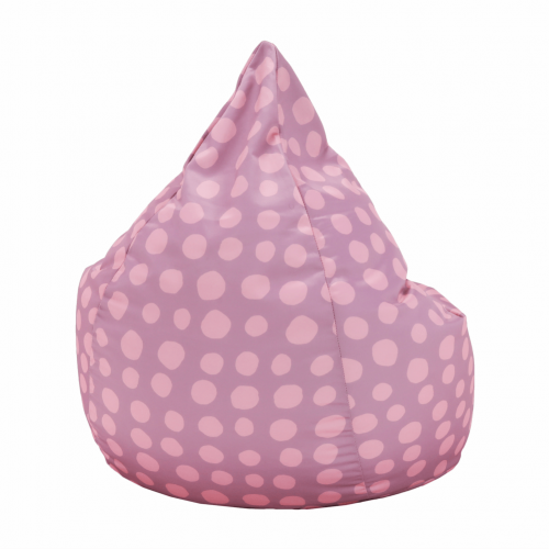 Sedací vak, ružovo-fialová/vzor, TELDIN