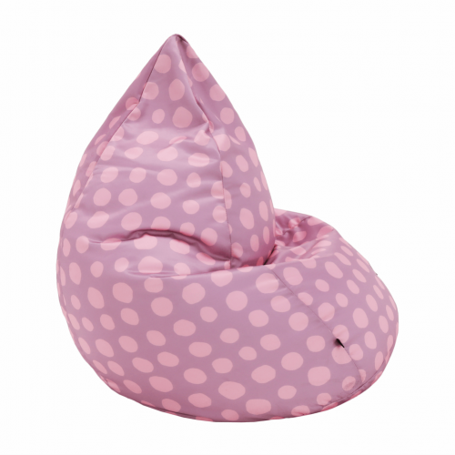 Sedací vak, ružovo-fialová/vzor, TELDIN