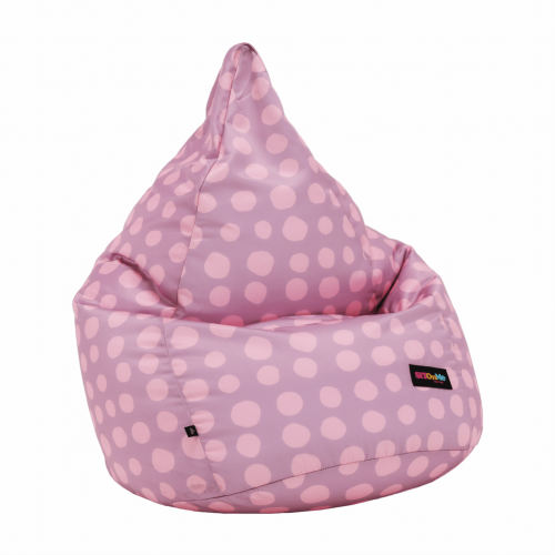 Sedací vak, ružovo-fialová/vzor, TELDIN