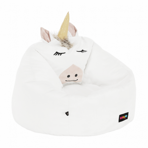 Sedací vak jednorožec, biela, INOROG