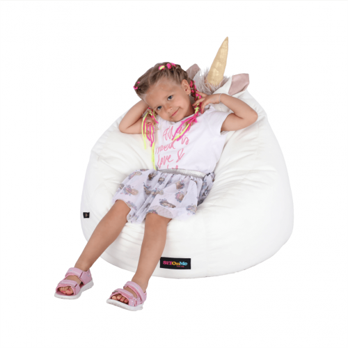 Sedací vak jednorožec, biela, INOROG