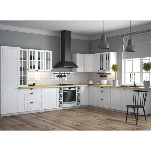 Potravinová skrinka D60P, biela/sosna andersen, ľavá, PROVANCE