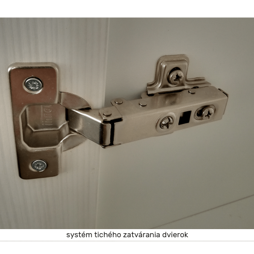 Potravinová skrinka D60P, biela/sosna andersen, ľavá, PROVANCE