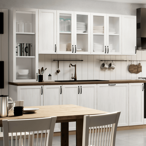 Skrinka, biela/sosna nordická, ľavá, ROYAL W40S