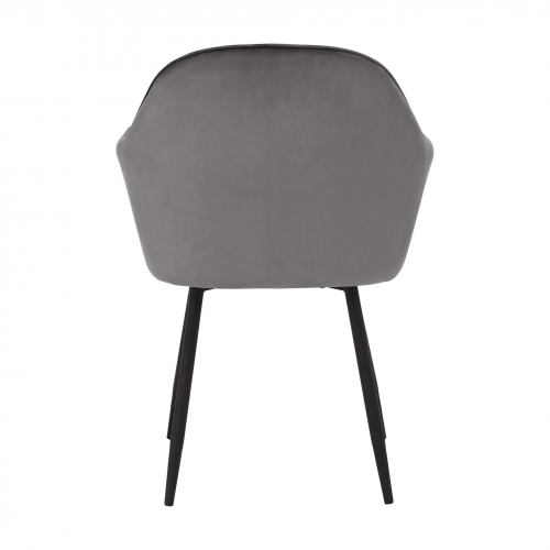 Dizajnové kreslo, sivá Velvet látka, ZIRKON