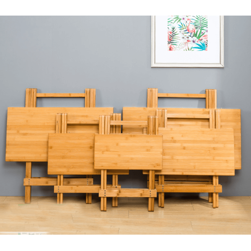 Stôl, prírodný bambus, 58x58 cm, DENICE Stôl, prírodný bambus, 58x58 cm, DENICE