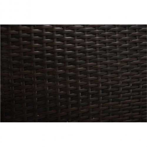 Záhradná lavica so stolíkom a poduškami, hnedá/krémová, LALIT