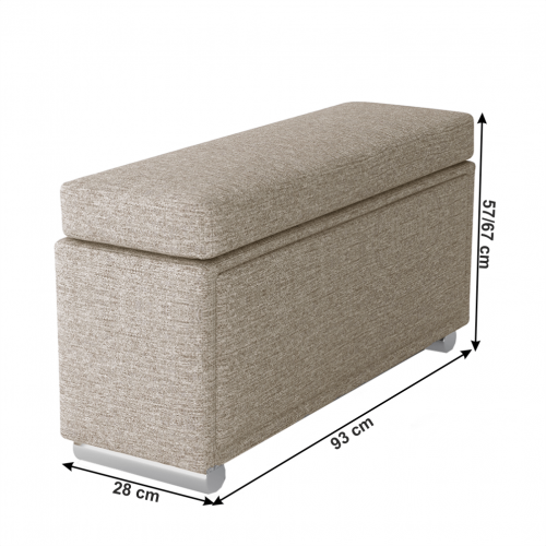 Opierka na ruky, sivobéžová Taupe, pravá, BOBY