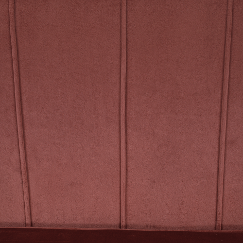 Lavica v štýle Art-deco, ružová Velvet látka/gold chróm-zlatý, NOBLIN