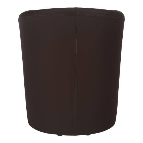 Klubové kreslo, ekokoža hnedá, CUBA