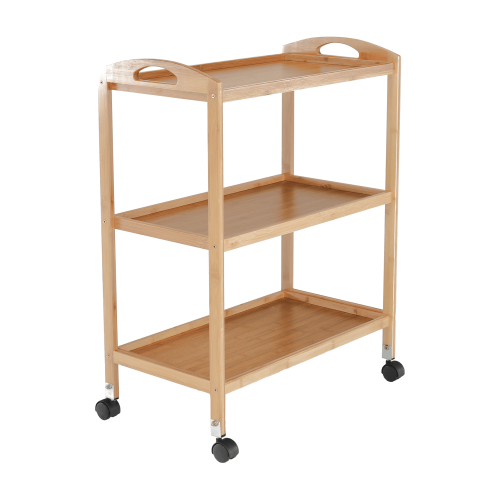 Servírovací vozík, prírodná, MARSEL