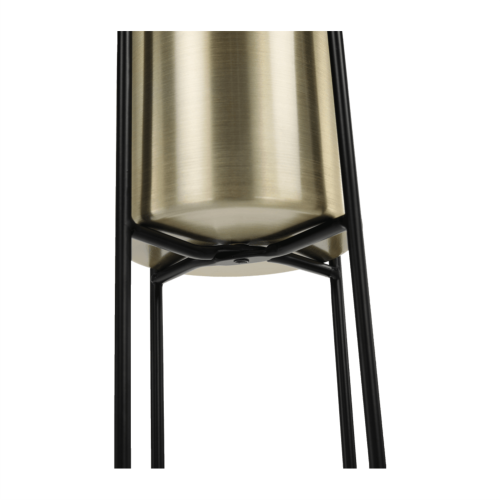 Kvetináč, čierna/zlatá, JUDE TYP 2