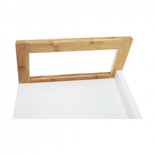 3-policový regál, biela/prírodná, KOEN TYP 1