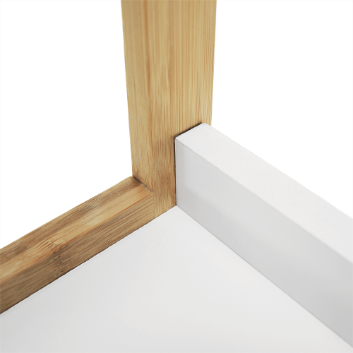 3-policový regál, biela/prírodná, KOEN TYP 1