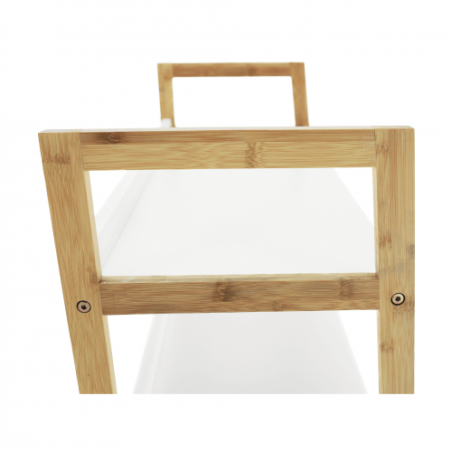 3-policový regál, biela/prírodná, KOEN TYP 1