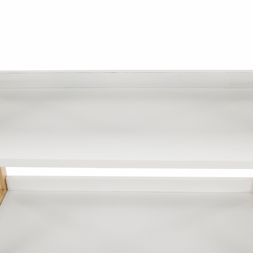 4-policový regál, biela/prírodná, KOEN TYP 2